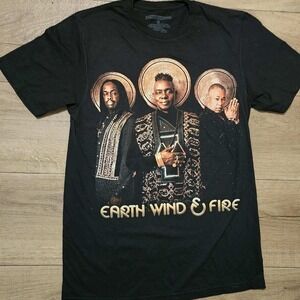 Earth Wind & Fire Sing A Song All Night Long Tour 2023 Band Tee Black Mens Small